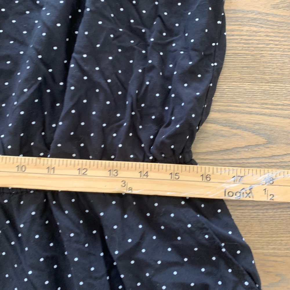 Old Navy Womens Black Polka Dot Halter Neck Sleeveless Romper Size L Regular - Picture 2 of 7